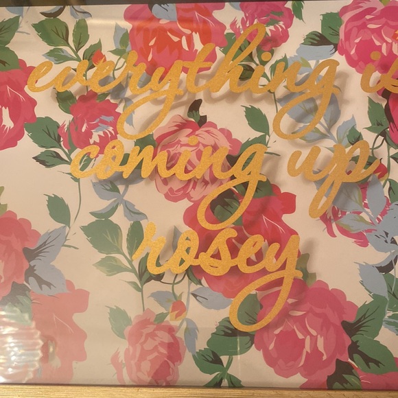 Macbeth Collection Everything is Coming Up Rosey gold frame - Picture 3 of 8